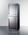 Summit SWC1875B 23.63" W Black Dual Section Glass Door Deluxe Dual Zone Wine Cellar - 115 Volts