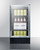 Summit SCR1841BCSS 17.94" W Stainless Steel Hinged Beverage Center - 115 Volts 1-Ph