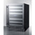 Summit SWC532BLBIST 24" W Black Single Section Glass Door Wine Cellar - 115 Volts