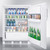 Summit FF6LW7 23.63" W White Solid Undercounter Refrigerator - 115 Volts 1-Ph
