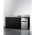 Summit CK72ADASINKL 71.75" W x 23.75" D x 34" H Stainless Steel and Black Finish All-in-One Combo Kitchen - 115 Volts