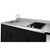 Summit CK72ADASINKL 71.75" W x 23.75" D x 34" H Stainless Steel and Black Finish All-in-One Combo Kitchen - 115 Volts