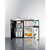 Summit C39ELGLASSBK 39" W x 24.63" D x 40" H Stainless Steel and Black Finish All-in-One Combo Kitchen - 115 Volts