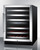 Summit SWC530BLBISTADA 23.63" W Black Single Section Glass Door Wine Cellar - 115 Volts