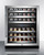 Summit SWC530BLBISTADA 23.63" W Black Single Section Glass Door Wine Cellar - 115 Volts