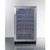 Summit SWC1840BCSSADA 17.75" W Stainless Steel Single Section Glass Door Wine Cellar - 115 Volts