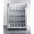 Summit SCR610BLCH 24" W Black Single Section Glass Door Wine Cellar - 115 Volts