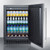 Summit FF64BSS 23.63" W Black Stainless Steel Solid All-Refrigerator - 115 Volts 1-Ph