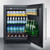 Summit FF64BSS 23.63" W Black Stainless Steel Solid All-Refrigerator - 115 Volts 1-Ph