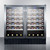 Summit SWC3668 35.38" W Black Stainless Steel 2 Glass Door Wine Cellar - 115 Volts