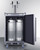 Summit BC74OSCOMTWIN 5.5 Cu. Ft. Stainless Steel Indoor or Outdoor Draft Beer Cooler Dispenser