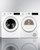 Summit SLS24W4P 6.18 Cu. Ft. White Exterior Washer and Dryer Combo - 208-240 Volts