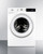 Summit SLS24W4P 6.18 Cu. Ft. White Exterior Washer and Dryer Combo - 208-240 Volts