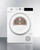 Summit SLS24W4P 6.18 Cu. Ft. White Exterior Washer and Dryer Combo - 208-240 Volts