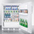 Summit FF6LW 23.63" W White Solid Undercounter Refrigerator - 115 Volts 1-Ph