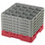 Cambro 16S1214163 19 3/4" x 19 3/4" x 13 3/4" Red 16 Compartments Full Size with 6 Extenders Camrack Glass Rack - 2 Cases
