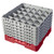 Cambro 25S1114163 19 3/4" x 19 3/4" x 13 3/4" Red 25 Compartments Full Size with 6 Extenders Camrack Glass Rack - 2 Cases