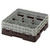 Cambro 9S434167 19 3/4" x 19 3/4" x 7 1/4" Brown 9 Compartments Full Size with 2 Extenders Camrack Glass Rack - 4 Cases