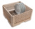 Vollrath PM1510-4 15 Plate Capacity Co-Polymer Plastic Plate Crate Dishwasher Rack