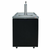 Micro Matic MDD23GR-E 0.5 Keg Black Stainless Steel with 1 Faucet Flat Top Pro-Line E-Series Draft Beer Cooler - 115 Volts