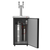 Micro Matic MDD17-E-AMER Mobile Black Vinyl Over Steel Exterior Americano Nitro Cold Brew Coffee Dispenser