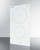 Summit SINC2B231W 12" W EuroKera Glass Surface White Finish Two Burner Drop In Induction Cooktop - 240 Volts