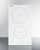 Summit SINC2B231W 12" W EuroKera Glass Surface White Finish Two Burner Drop In Induction Cooktop - 240 Volts