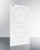 Summit SINC2B231W 12" W EuroKera Glass Surface White Finish Two Burner Drop In Induction Cooktop - 240 Volts