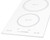 Summit SINC2B231W 12" W EuroKera Glass Surface White Finish Two Burner Drop In Induction Cooktop - 240 Volts