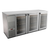 Micro Matic MBB78GS-E 80" Stainless Steel Exterior Glass Door Pro-Line E-Series Refrigerated Back Bar Cabinet - 115 Volts