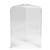 TableCraft Products 50703 5.25" W x 5.25" D x 7.25" H Acrylic Clear Three-Sided Menu Holder