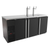 Micro Matic MDD78-E Black with 2 Faucets Flat Top Pro-Line E-Series Draft Beer Cooler - 115 Volts