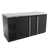 Micro Matic MBB68-E 69.5" Black Exterior Solid Door Pro-Line E-Series Refrigerated Back Bar Cabinet - 115 Volts