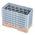 Cambro 17HS1114184 10" x 19 3/4" x 13 3/4" Beige 17 Compartments Half Size with 6 Extenders Camrack Glass Rack - 2 Cases