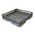 Omcan USA 37388 19.25" x 19.25" x 4" Plastic Gray Full Base Dishwasher Rack