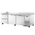 True TWT-93D-2-HC~SPEC3 Stainless Steel 3 Section 2 Doors 2 Drawers SPEC SERIES Deep Work Top Refrigerator - 115 Volts 0.2 HP