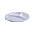 Empress EPL-11 10" Natural Bagasse 3-Comp Heavy Weight Plates (4 Packs of 125 Plates Per Case)