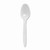 Empress E187002 White Polypropylene Heavy Weight Wrapped Teaspoon (1000 Packs Per Case)