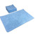 CTC M915105B 11" W x 4" H Blue Rectangle Microfiber Hand Towel - Pack/12