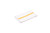 CTC 50-1011 16" x 19" White with Gold Center Stripe Cotton Rectangular Bar Towels - Pack/12