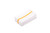 CTC 50-1011 16" x 19" White with Gold Center Stripe Cotton Rectangular Bar Towels - Pack/12