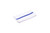 CTC 50-1009 16" x 19" White with Blue Center Stripe Cotton Rectangular Bar Towels - Pack/12