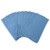 CTC M915103 10" W x 2" H Blue Rectangle Microfiber Suede Glass Cloth - Pack/12
