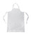 CTC 40-1505 34" x 47" Clear Vinyl Bib Apron - Pack/3