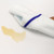 CTC M915180RB 9" W x 3" H White with Blue Center Stripe Rectangle Microfiber Ribbed Bar Mop used for General Cleaning in Food Service - Pack/12