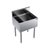 Krowne KR19-24-10 24" W x 19" D 10 Circuit Cold Plate Royal Series Underbar Ice Bin or Cocktail Unit