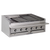 Bakers Pride L-48RS-R-NG Stainless Steel Countertop Natural Gas Cast Iron or Radiant Charbroiler - 150,000 BTU