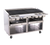 Bakers Pride F-60RS-R-NG Stainless Steel Floor Model Natural Gas Cast Iron Radiant Charbroiler - 195,000 BTU