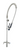 T&S Brass S-0113-BJ 7.43" W 1.07 GPM Deck Mount with Single Hole Center EverSteel Pre-Rinse Unit