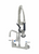 T&S Brass SMPF-8WLN-06 24" L Hose Splash or Wall Mount EverSteel Pre-Rinse Unit with Heat Resistant Handles and 8" Adjustable Centers